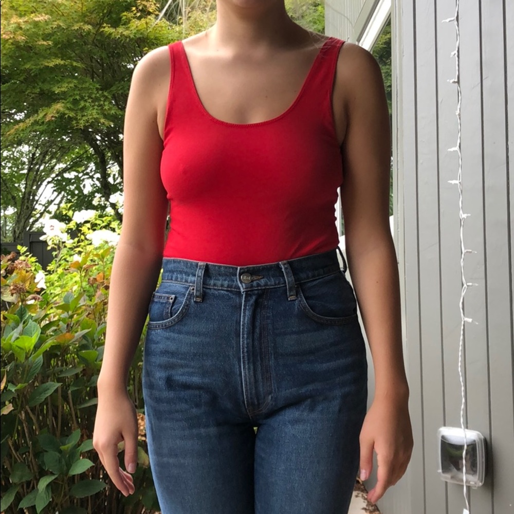 red body suit